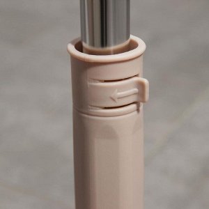 Швабра для мытья пола с отжимом Доляна «Лента», насадка из микрофибры, стальная ручка 130 см, наконечник силикон МИКС
