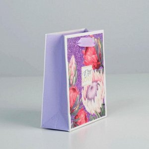 Пакет ламинированный вертикальный «With love», S 12 ? 15 ? 6 см