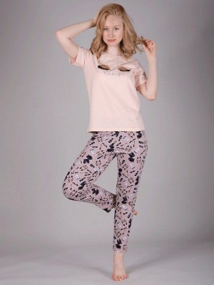 Пижама женская ML-Реснички(брюки) кулирка