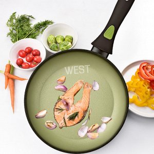 West Сковорода с антипригарным покрытием &quot;BAROLY&quot; GREEN 20 см