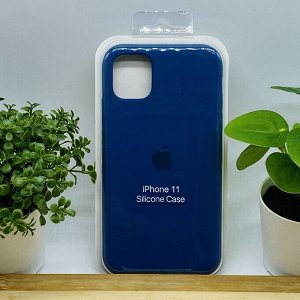 Силиконовый чехол для IPHONE 11 цвет № 61 (все наклейки,лого вырезан, микрофибра,не пачкается,улучшенное качество)