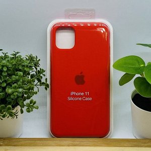 Силиконовый чехол для IPHONE 11 цвет № 14 (все наклейки,лого вырезан, микрофибра,не пачкается,улучшенное качество)