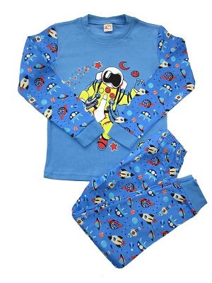 42D-4 пижама детская, синяя