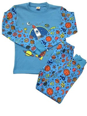 42D-1 пижама детская, голубая