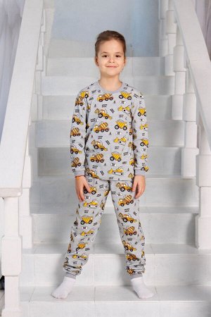 Пижама детская Грузовички (кулирка)