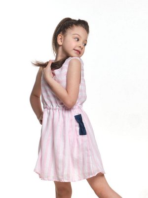 Платье в полоску (98-122см) UD 6552-2(2) роз полоса
