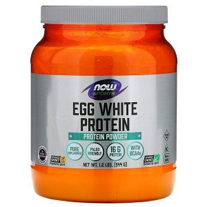 Now Foods, Sports, протеин из яичного белка, протеиновый порошок, 544 г (1,2 фунта)