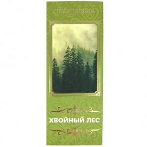 Натуральные благовония "Хвойный лес" 10 палочек d.5мм L.10см с подставкой