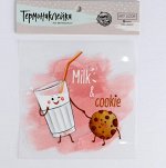 Термотрансфер для текстильных изделий Milk &amp; Cookie, 14*14см