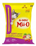 A-SOLI Mii-O для кошек Деликатес Океанич.рыба 200г ПРОМО НАБОР 3+1 всего 0,8кг