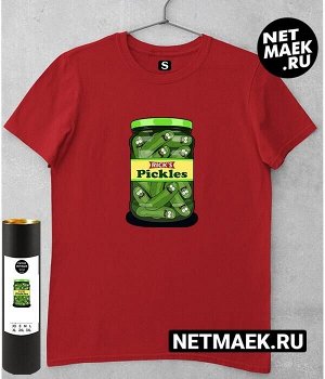 Футболка Ricks Pickles DARK, цвет красный