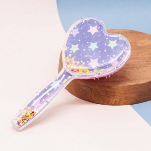 Расческа "Heart starry sky", purple