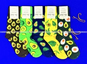 Nice Socks  "АВОКАДО" ЦВЕТНЫЕ носки женские на вешалке  арт. 1201 (1239, 1210)