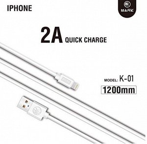 Зарядный Кабель MARK Quick Charge USB на Lightning зарядный кабель