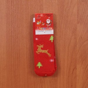Носки теплые С Рождеством (размер 27-30) арт b225-13