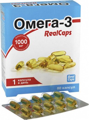Омега-3 RealCaps капс.1400 мг №80
