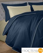 113310102-сгL15 Наволочка Satin Luxe 70х70 темно-синий