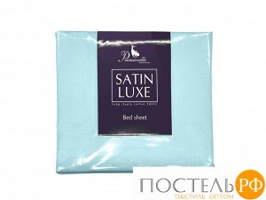 114911502-сгL18 Простыня Satin Luxe (без резинки) 215х220 голубой