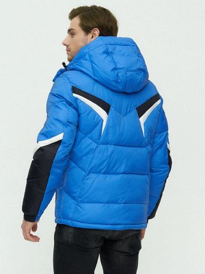 Куртка зимняя мужскаясинего цвета 9440S