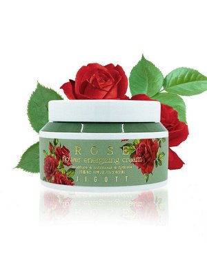 Крем для лица с экстрактом розы JIGOTT Rose Flower Energizing Cream 100 мл., ,