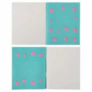 Тетрадь 48 листов в клетку «Pink», обложка мелованный картон, ламинация Soft-Touch, блок офсет