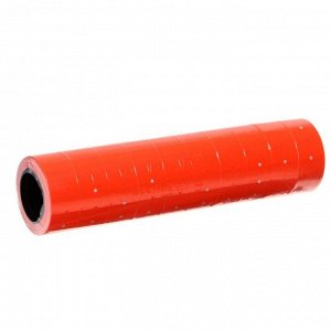 Этикет-лента 21 х 12 мм, прямоугольная, красная, 500 этикеток