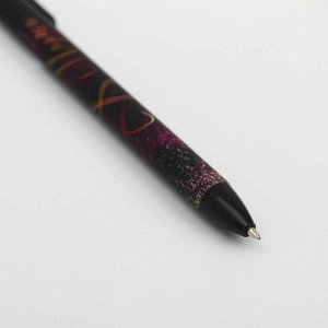 Art Fox Автоматическая шариковая ручка софт тач «С 8 марта» 0,7 мм цена за 1 шт