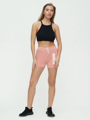 Спортивные шорты женские розового цвета 3005R