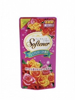 Кондиционер для белья "Softener premium rose" (дезодорирующий с антибактериальным эффектом и богатым ароматом роз (мягкая упаковка)  500 мл / 20