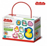 Пазлы контурные Половинки &quot;Домашние животные&quot; Baby Toys