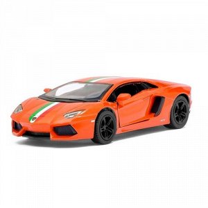 Машина металл. инерц. "Lambofghini Aventador LP 700-4", 1:38 цв. оранжевый, 12,5*5,5*2,5 см