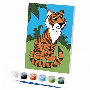 Картина по номерам «Тигр» 21х15 см
