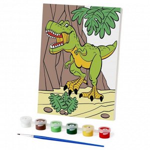 Картина по номерам «Тиранозавр» 21х15 см