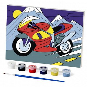 Картина по номерам «Мотоцикл» 21х15 см