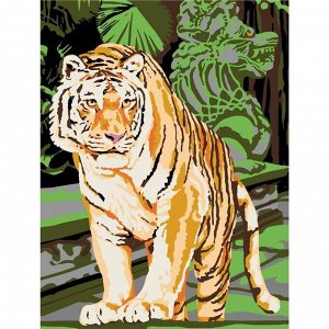 Картина по номерам «Бенгальский тигр», на холсте с подрамником, 30 ? 40 см