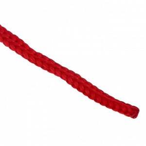 Шнур для рукоделия полиэфирный  4 мм, 50м/110гр (красный)