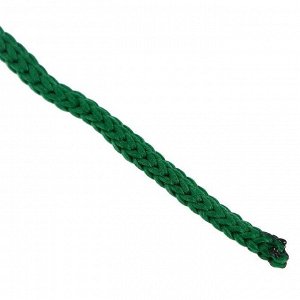 Шнур для рукоделия полиэфирный  4 мм, 50м/110гр (т. зелёный)