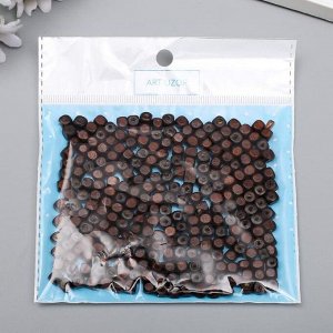 Бусины для творчества дерево "Шоколад квадратные" набор 20 гр 0,5х0,5 см