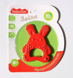 Прорезыватель &quot;Зайка&quot; Baby Toys (цвет в ассортименте)