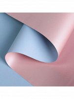 Пленка матовая Ля Розе 58 см х 5 м цвет синий/розовый