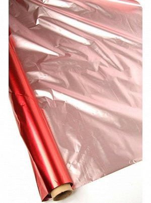 Полисилк металл 11/03-21 красный с розовым 100 см х 50 м