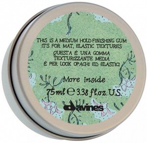 Davines medium hold finishing gum эластик-гель more inside для матовых подвижных текстур 75мл