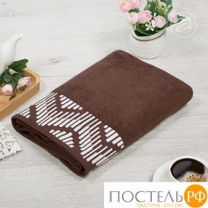 Бруно хлопок АРТ Дизайн полотенце 70*140 коричневый