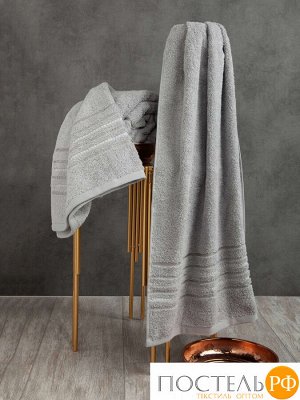 ZA000097 Махровое полотенце 50x90 "SPORTY", серый, 100% Хлопок