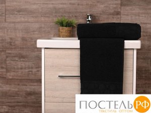 Z0000064/черный Махровое полотенце 70x140 "MIRA", чёрный, 100% Хлопок