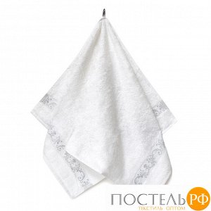 ШАНТАЛЬ 50*90 белое   полотенце махровое