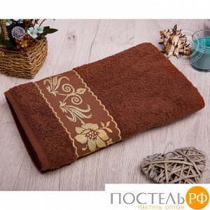 Прованс хлопок АРТ Дизайн полотенце 70*140 коричневый