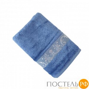 ШАНТАЛЬ 50*90 синее   полотенце махровое