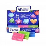 Ластик &quot;NEON JELLY&quot; ассорти ЛСТ-НЖ SchoolФормат {Китай}