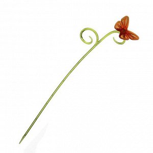 Поддержка для орхидей, h = 39 см, пластик, цвет МИКС, «Бабочка»